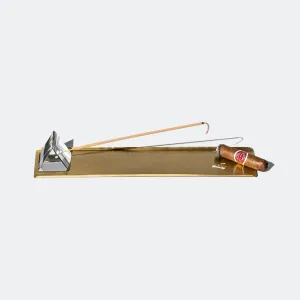 Prism Incense Holder With Brass Tray