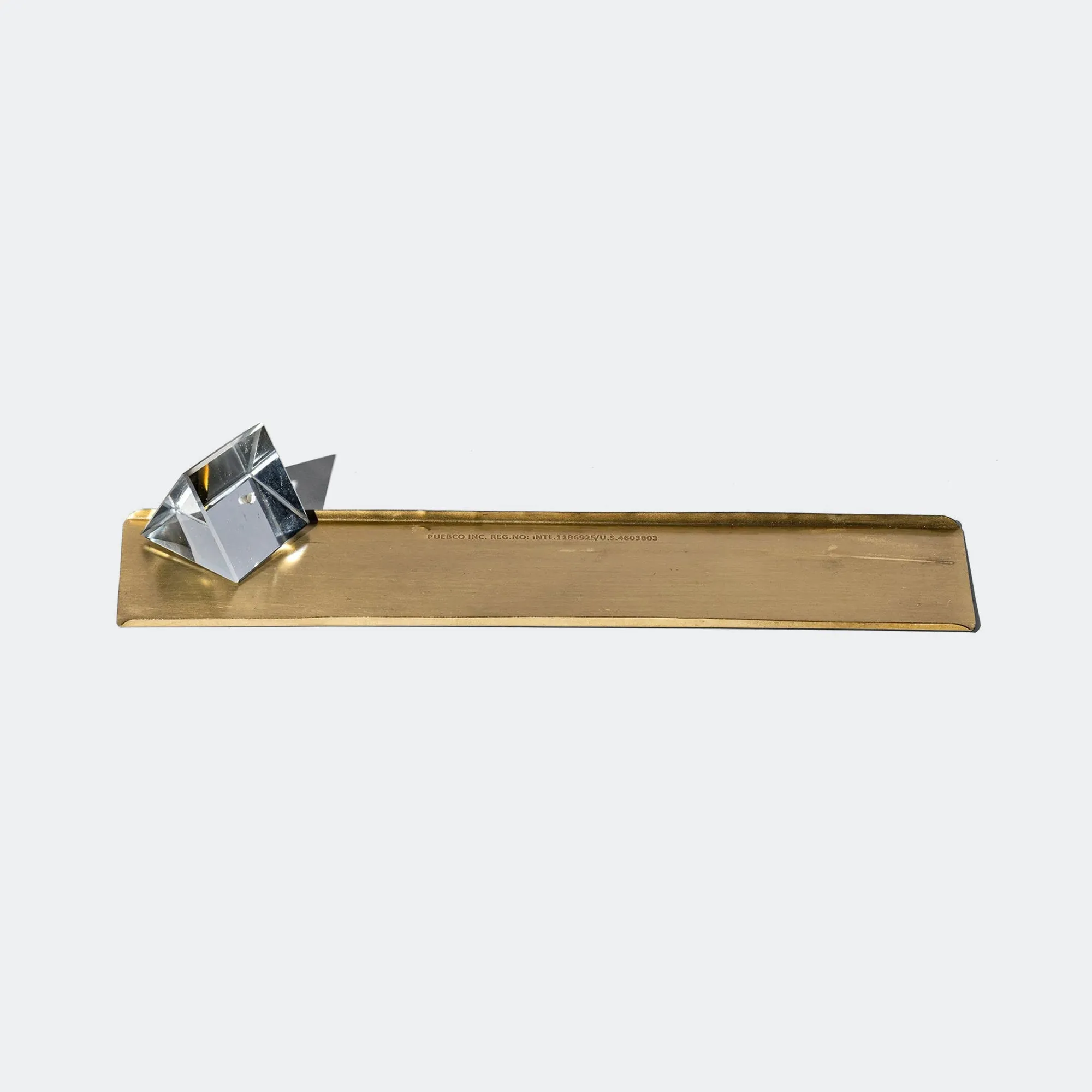 Prism Incense Holder With Brass Tray