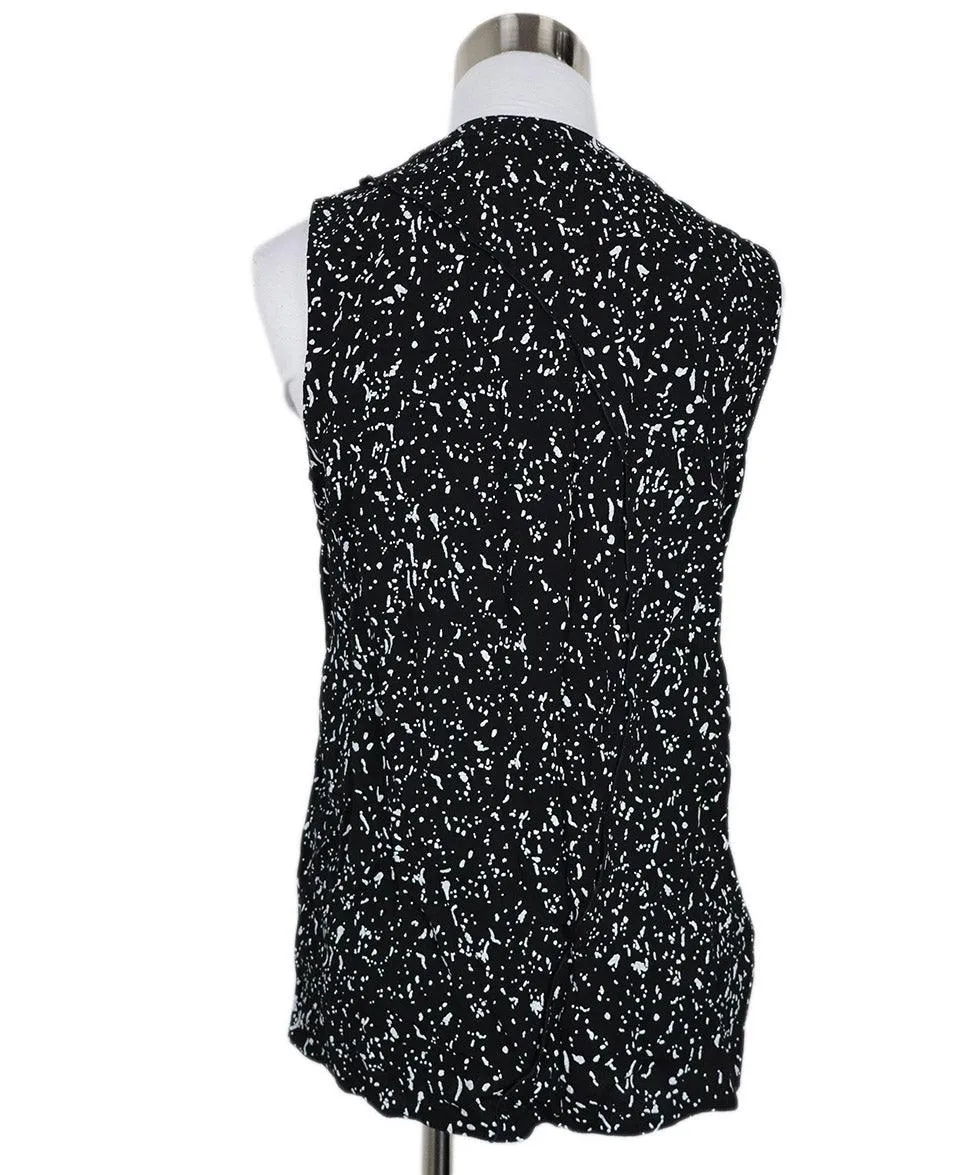 Proenza Schouler B&W Print Cutout Top sz 2