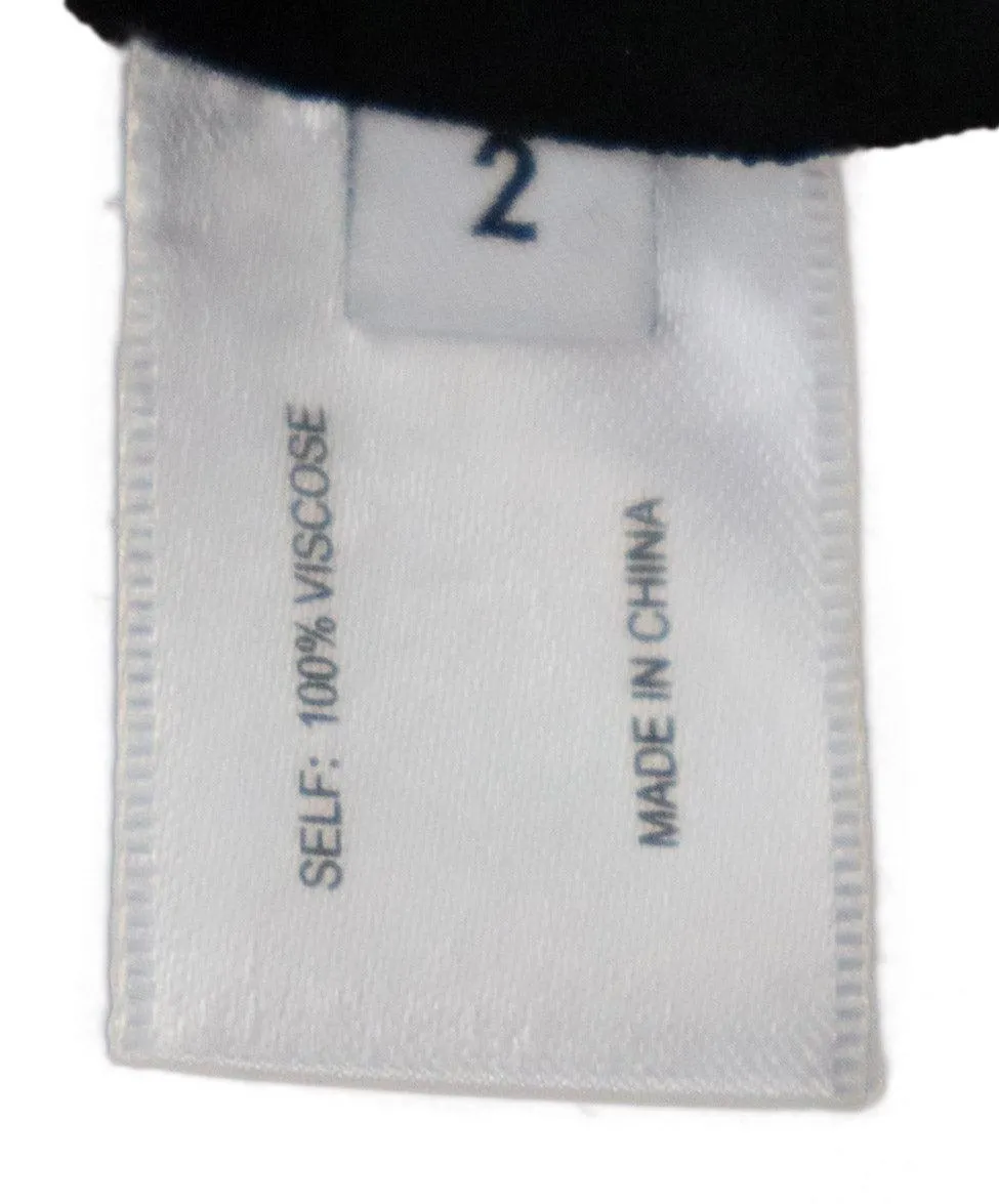 Proenza Schouler B&W Print Cutout Top sz 2