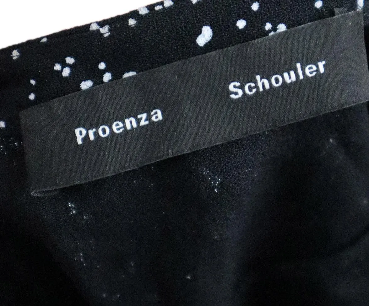 Proenza Schouler B&W Print Cutout Top sz 2