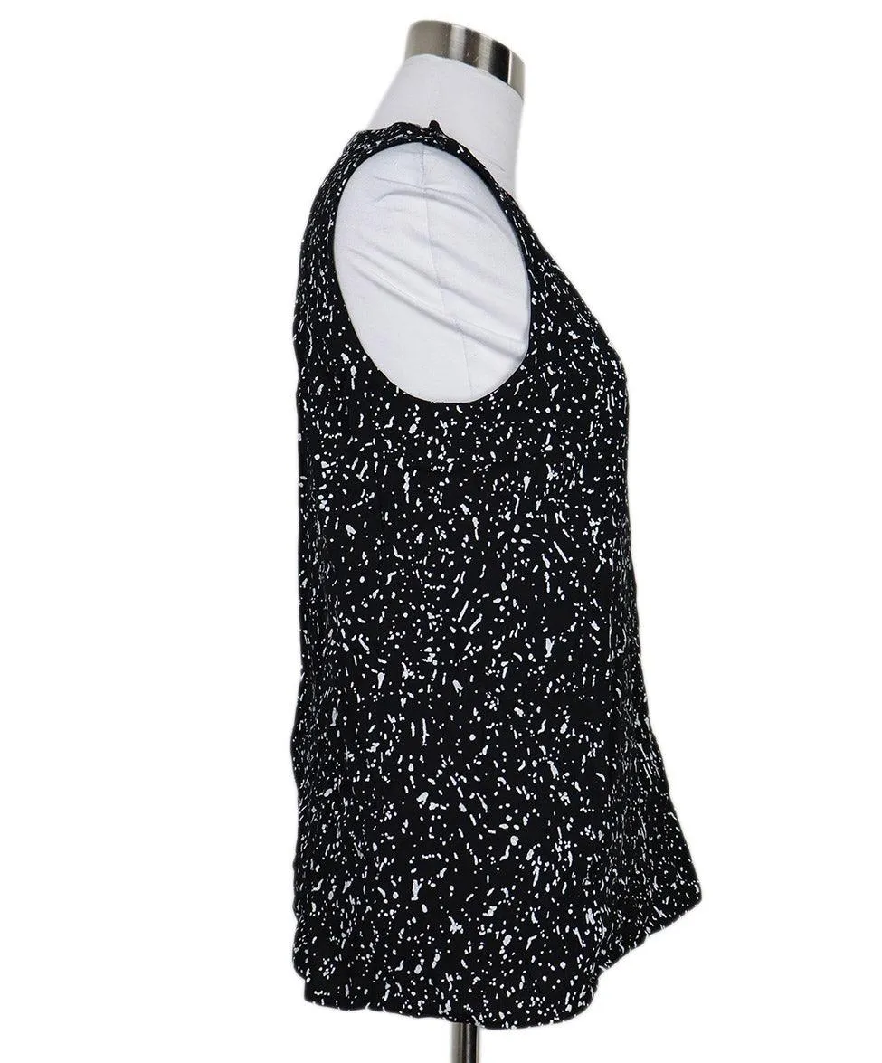 Proenza Schouler B&W Print Cutout Top sz 2
