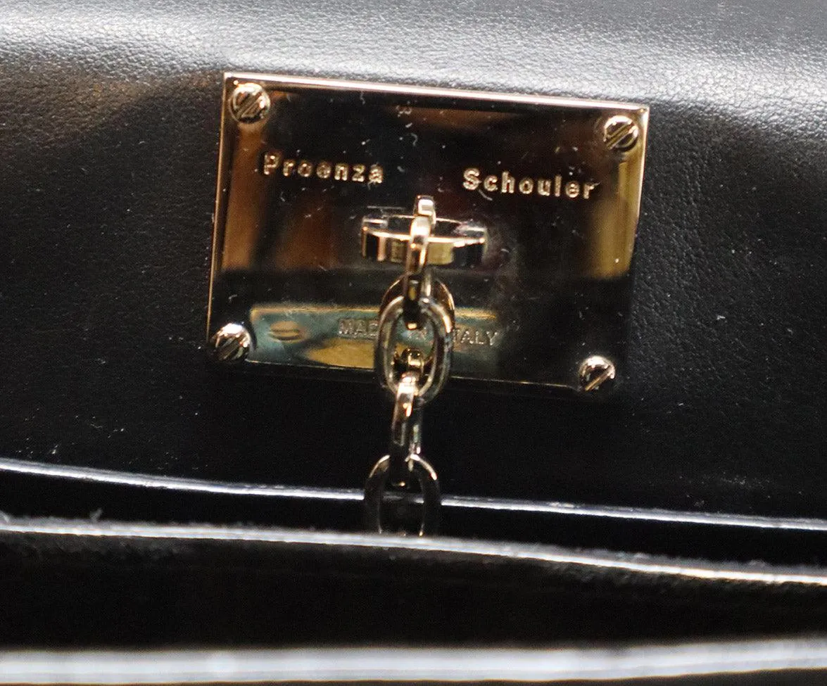 Proenza Schouler Black Leather Shoulder Bag