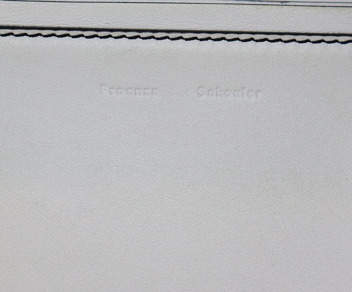 Proenza Schouler White Leather Studded Shoulder Bag