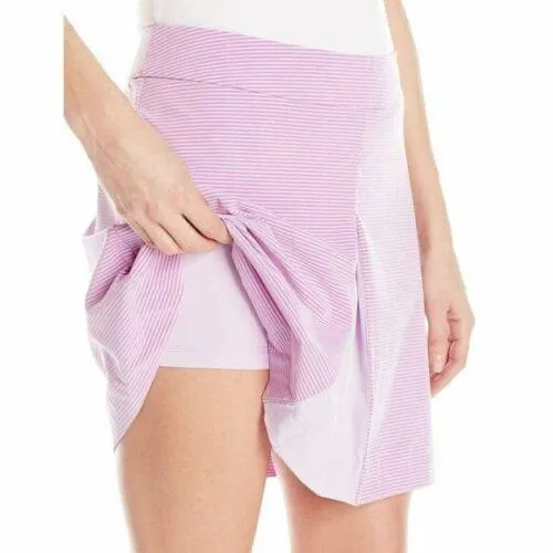 Puma Pink & Purple Striped Skort w/ Pleats Size 6. MSP$