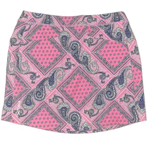 Ralph Lauren RLX Pink Paisley Pull-on Golf Skort Size XS MSP$128