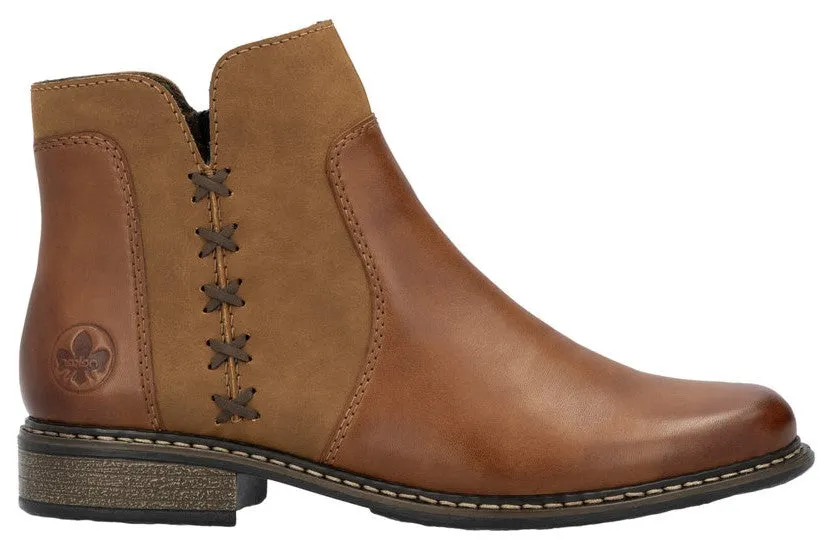 Rieker Z4951-24 Womens Leather Ankle Boot