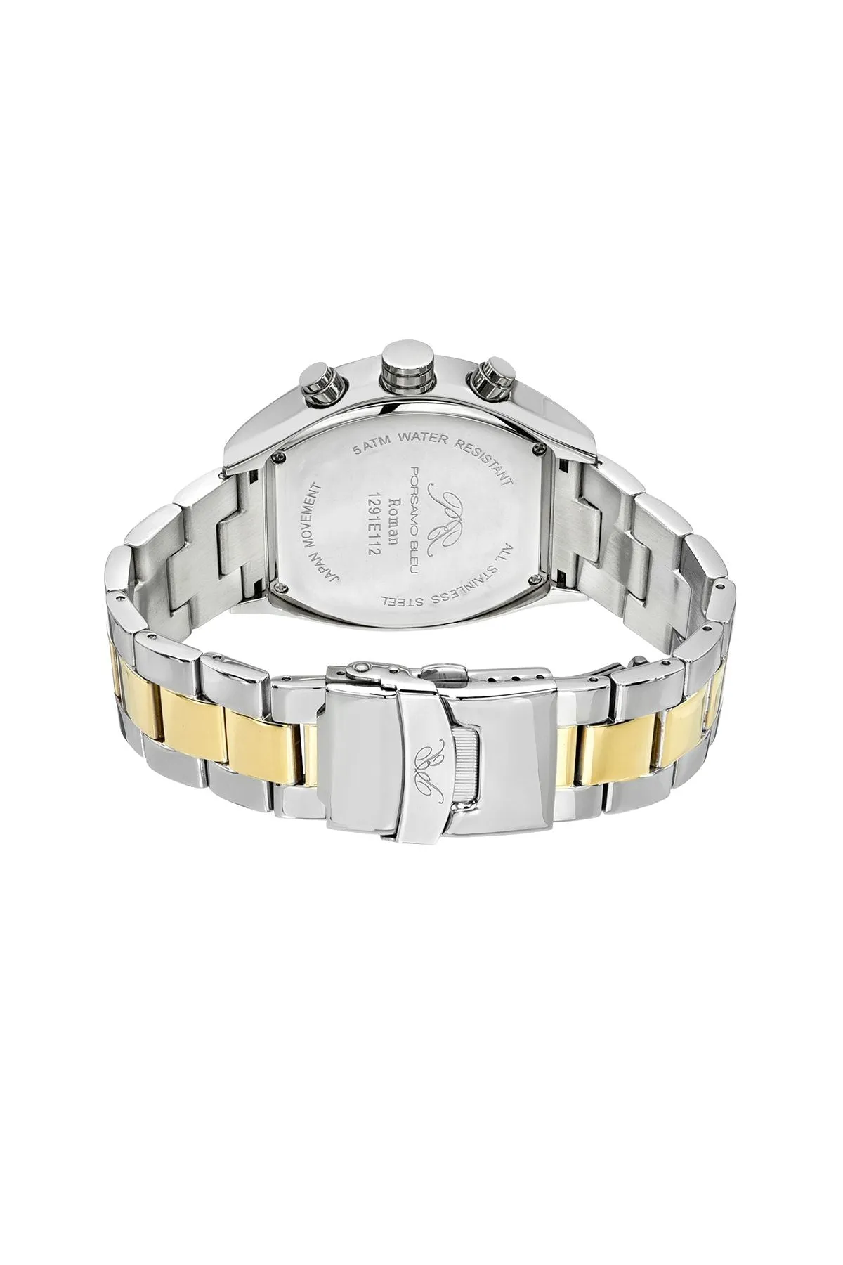 Roman Stainless Steel Two Tone & Blue Men's Watch 1291EROS
