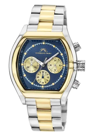 Roman Stainless Steel Two Tone & Blue Men's Watch 1291EROS