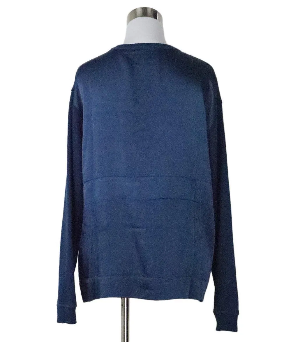 Sandro Navy Cotton Top sz 10