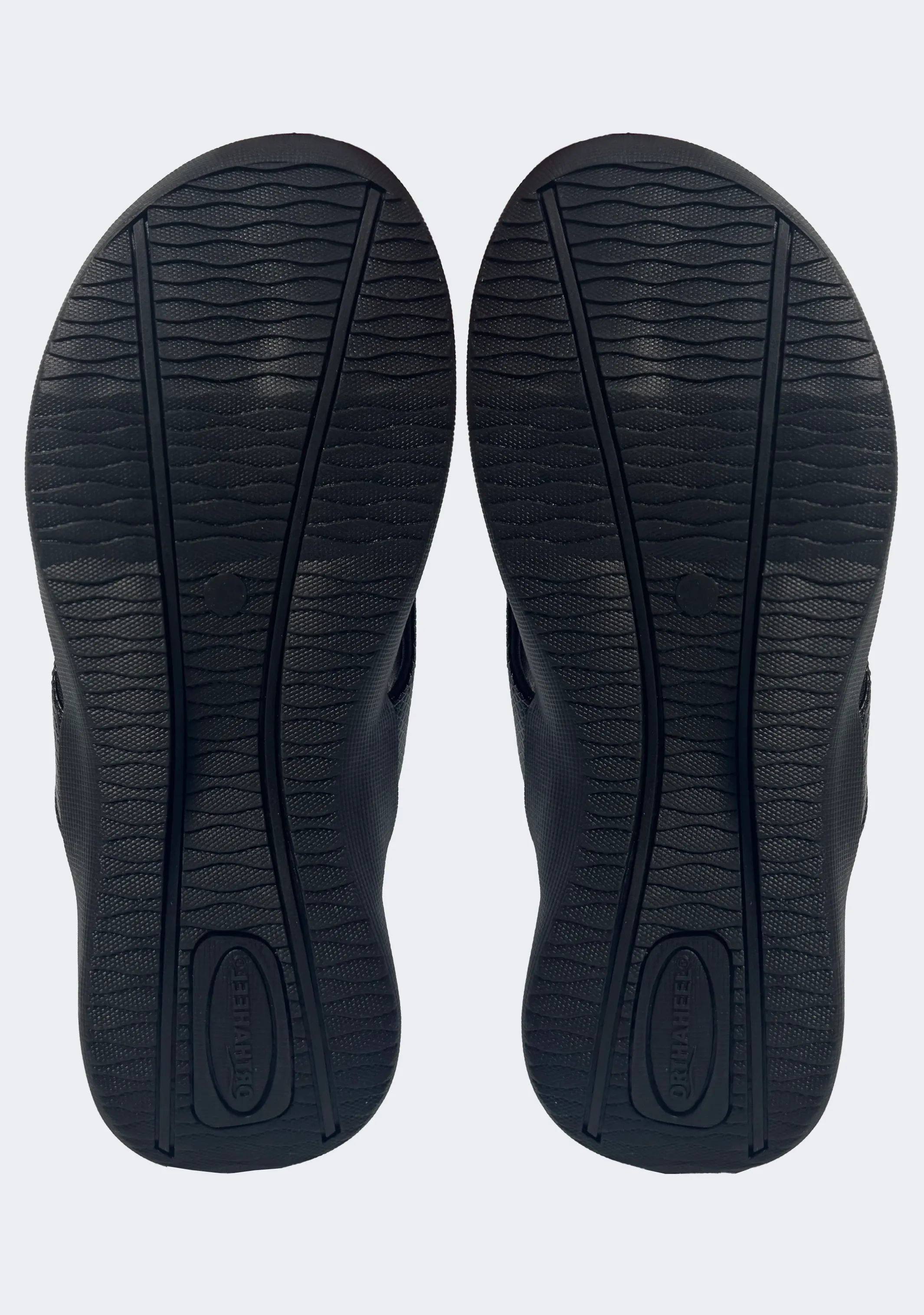 Scholl Orthaheel Women's Sonoma II Sandals in Black Shimmer