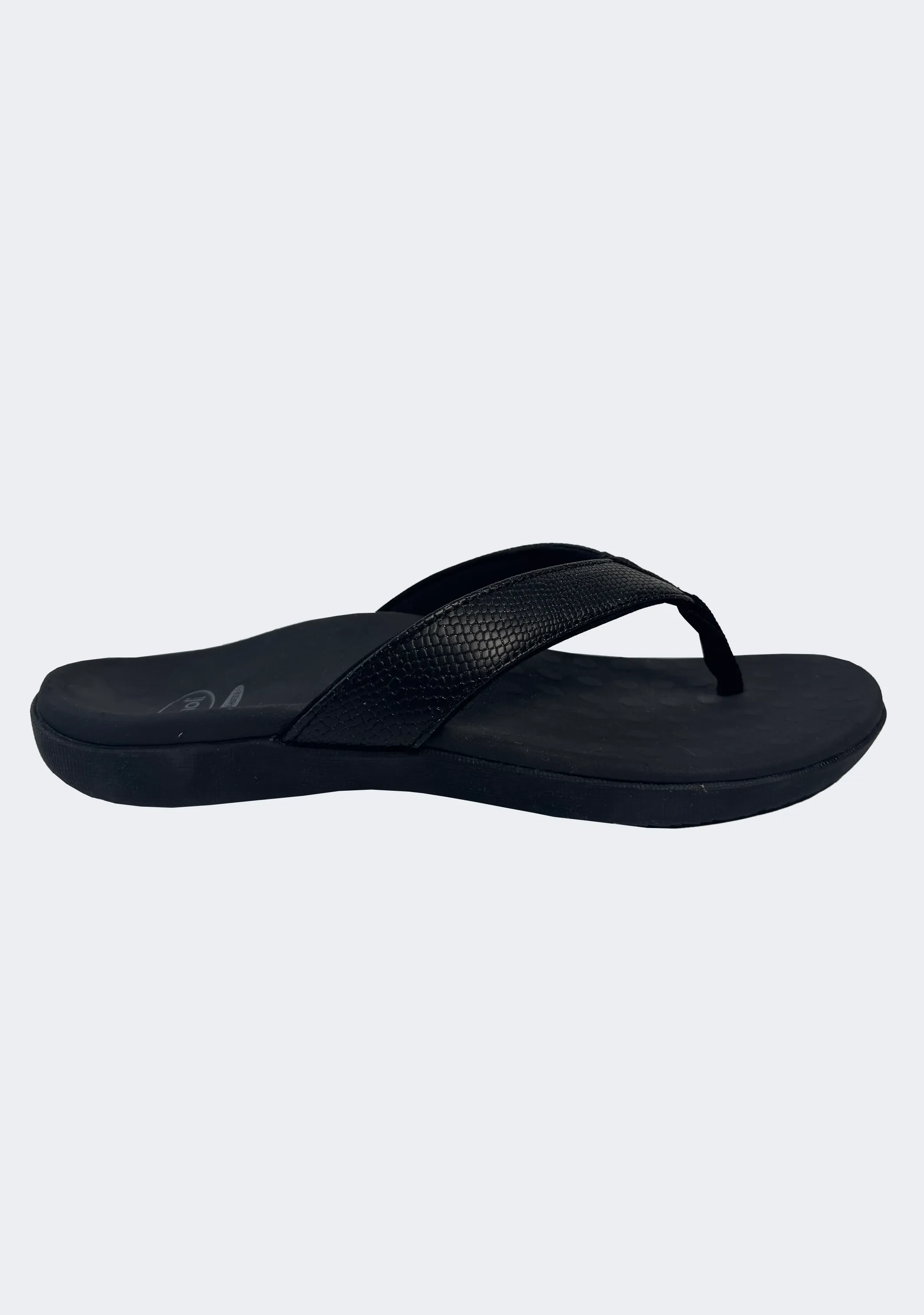 Scholl Orthaheel Women's Sonoma II Sandals in Black Shimmer
