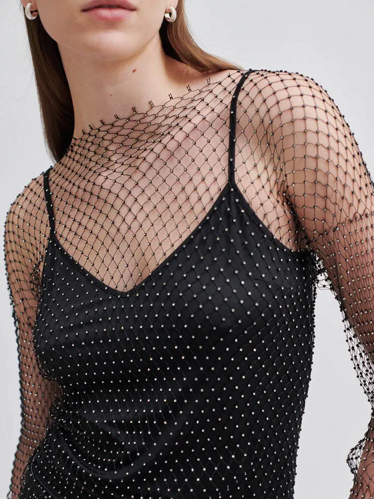 Second Female Gloss Blouse Black