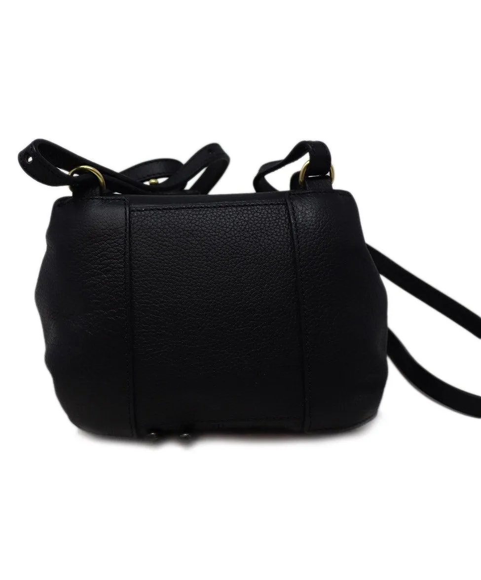 See By Chloe Black Leather & Gold Studded Backpack