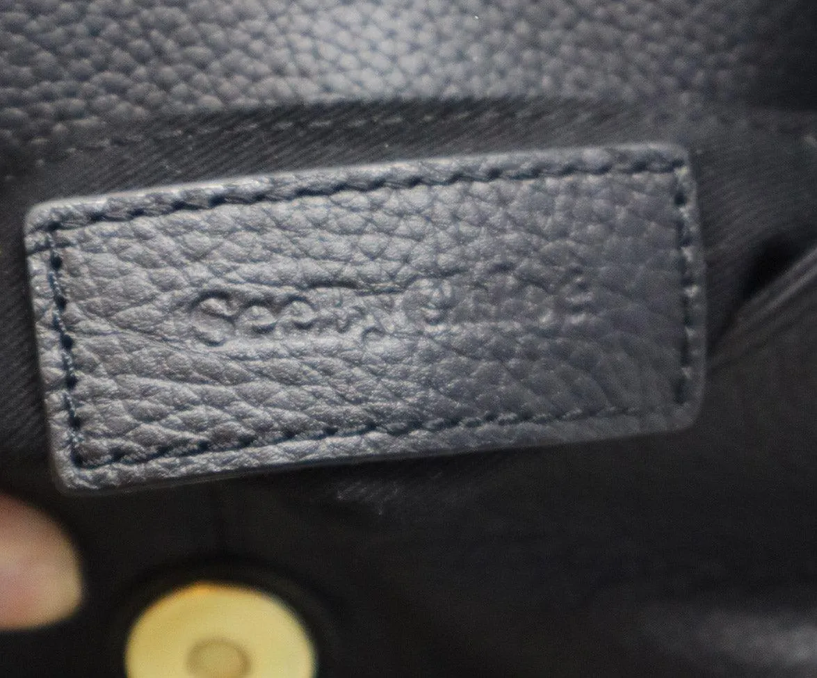See By Chloe Black Leather & Gold Studded Backpack