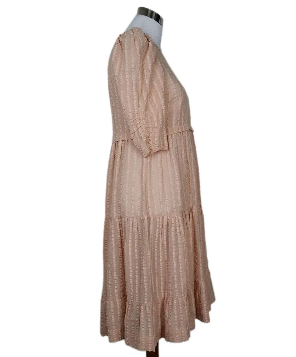 See By Chloe Peach Tiered Dress sz 6
