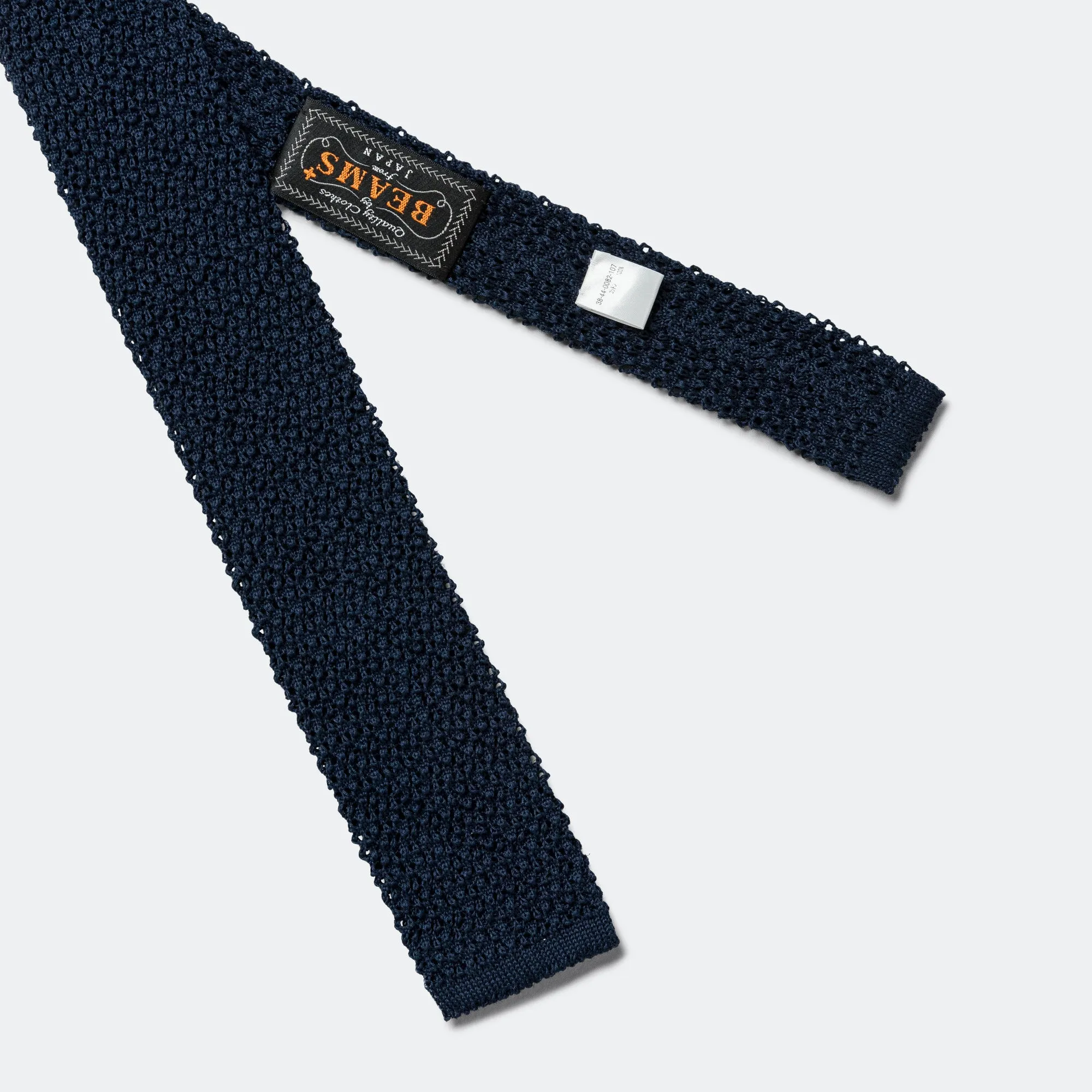 Silk Knit Tie Solid - Navy