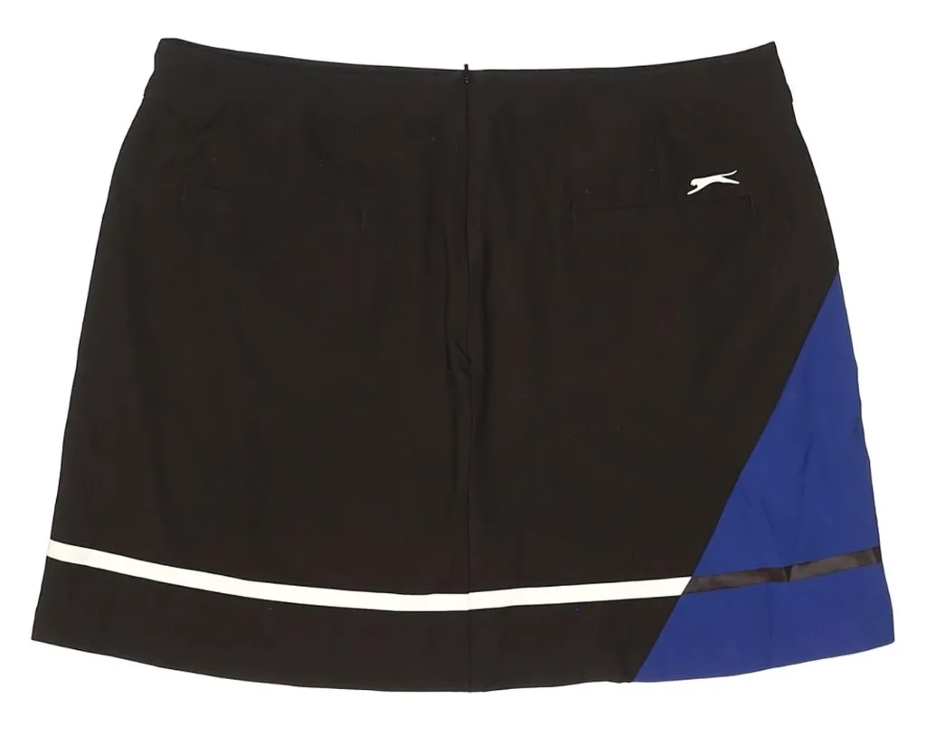 Slazenger Color Block Skort in Black, Blue & White Size 12