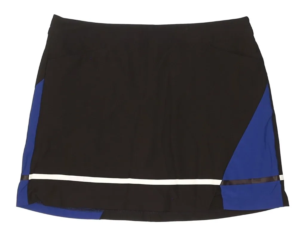 Slazenger Color Block Skort in Black, Blue & White Size 12