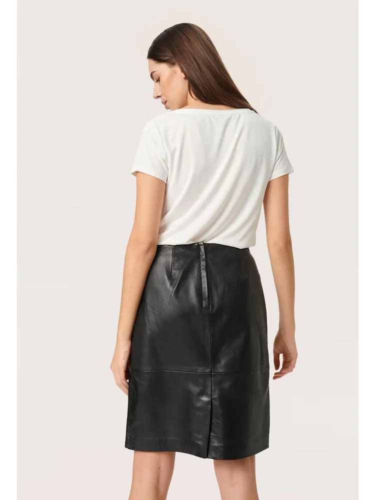 Soaked in Luxury SLColumbine T-Shirt Broken White