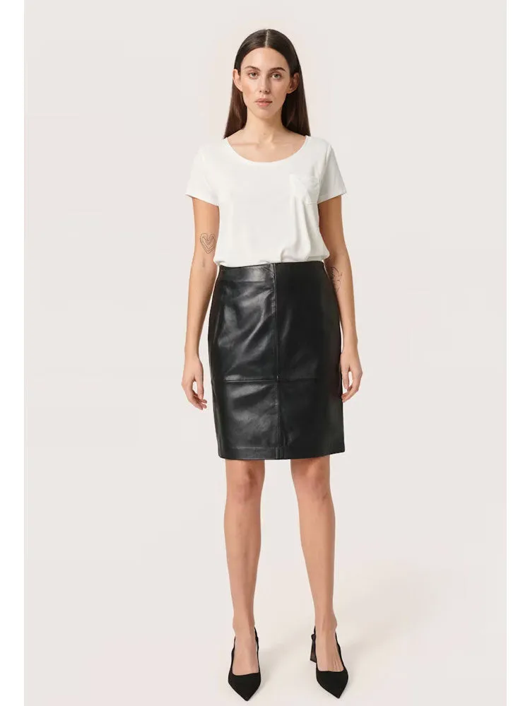 Soaked in Luxury SLColumbine T-Shirt Broken White