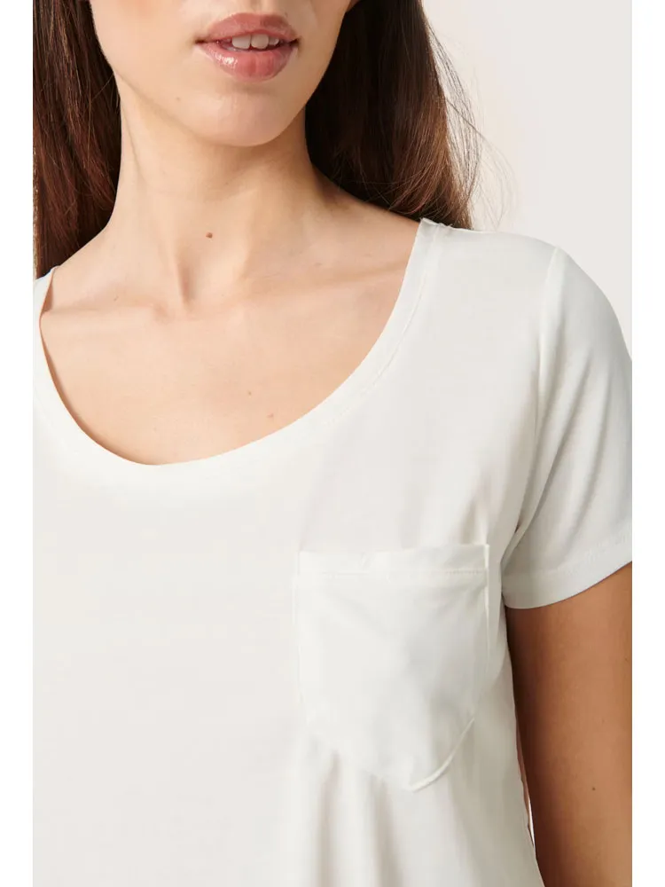 Soaked in Luxury SLColumbine T-Shirt Broken White