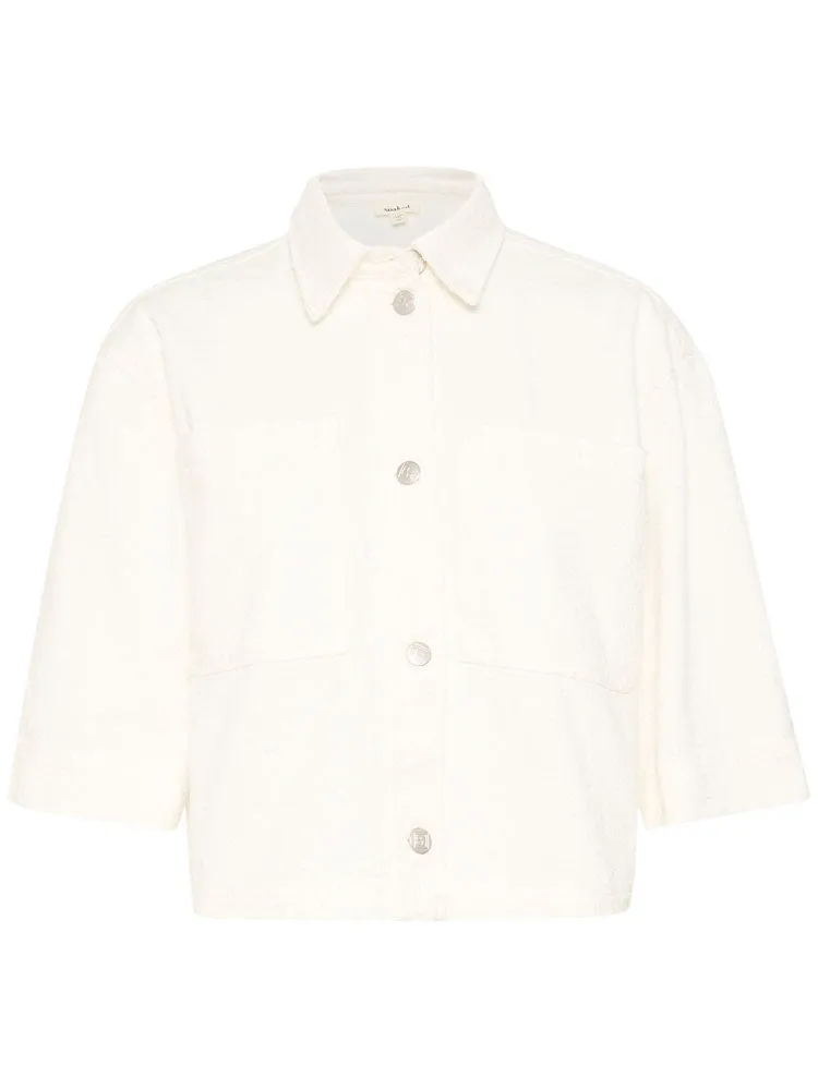 Soaked in Luxury SLVelma Overshirt Broken White