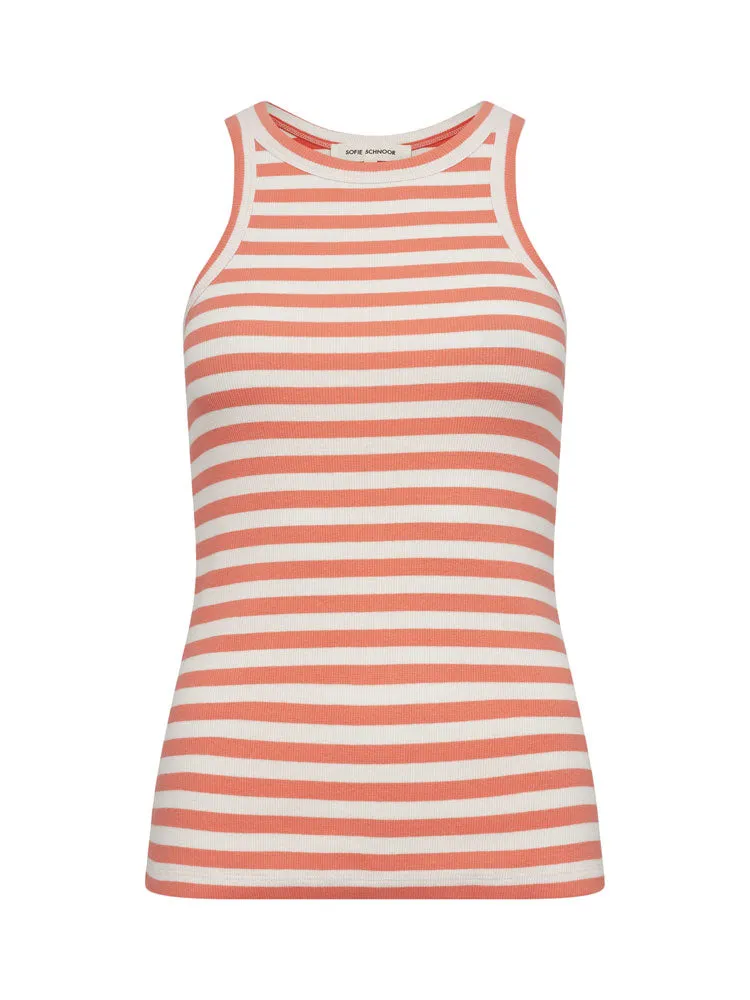 Sofie Schnoor Top Coral Striped