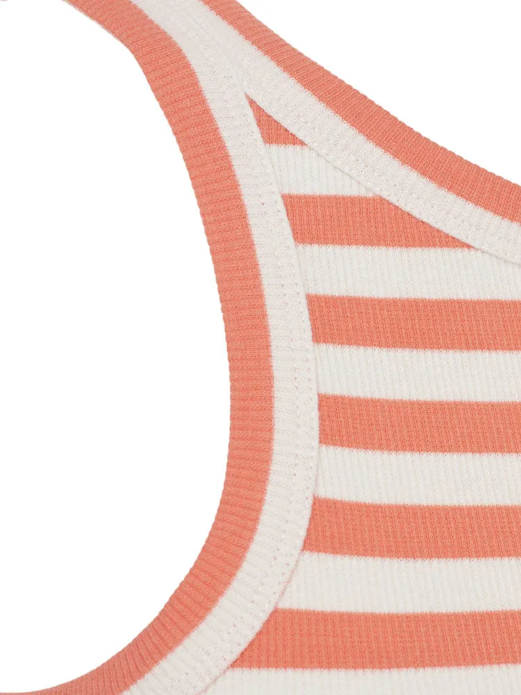 Sofie Schnoor Top Coral Striped