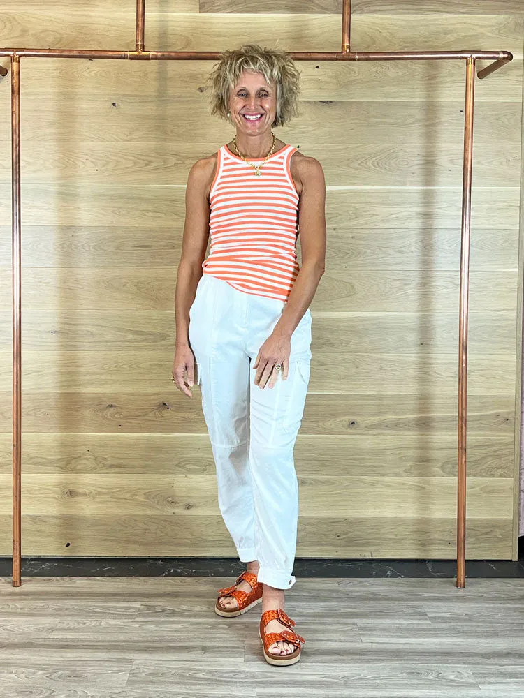 Sofie Schnoor Top Coral Striped