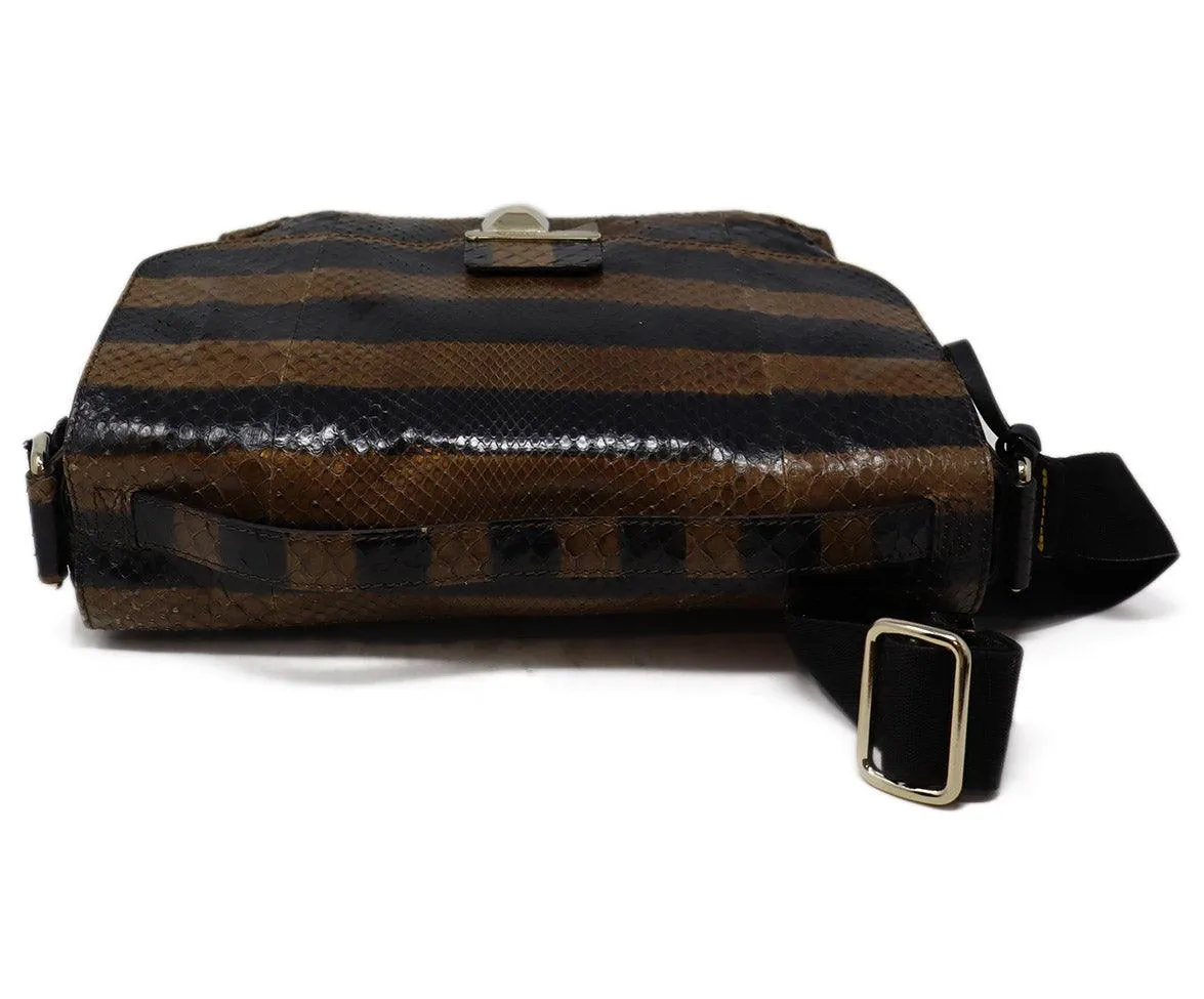 Sonia Rykiel Brown & Black Snakeskin Crossbody