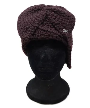 Sonia Rykiel Plum Wool Knit Hat