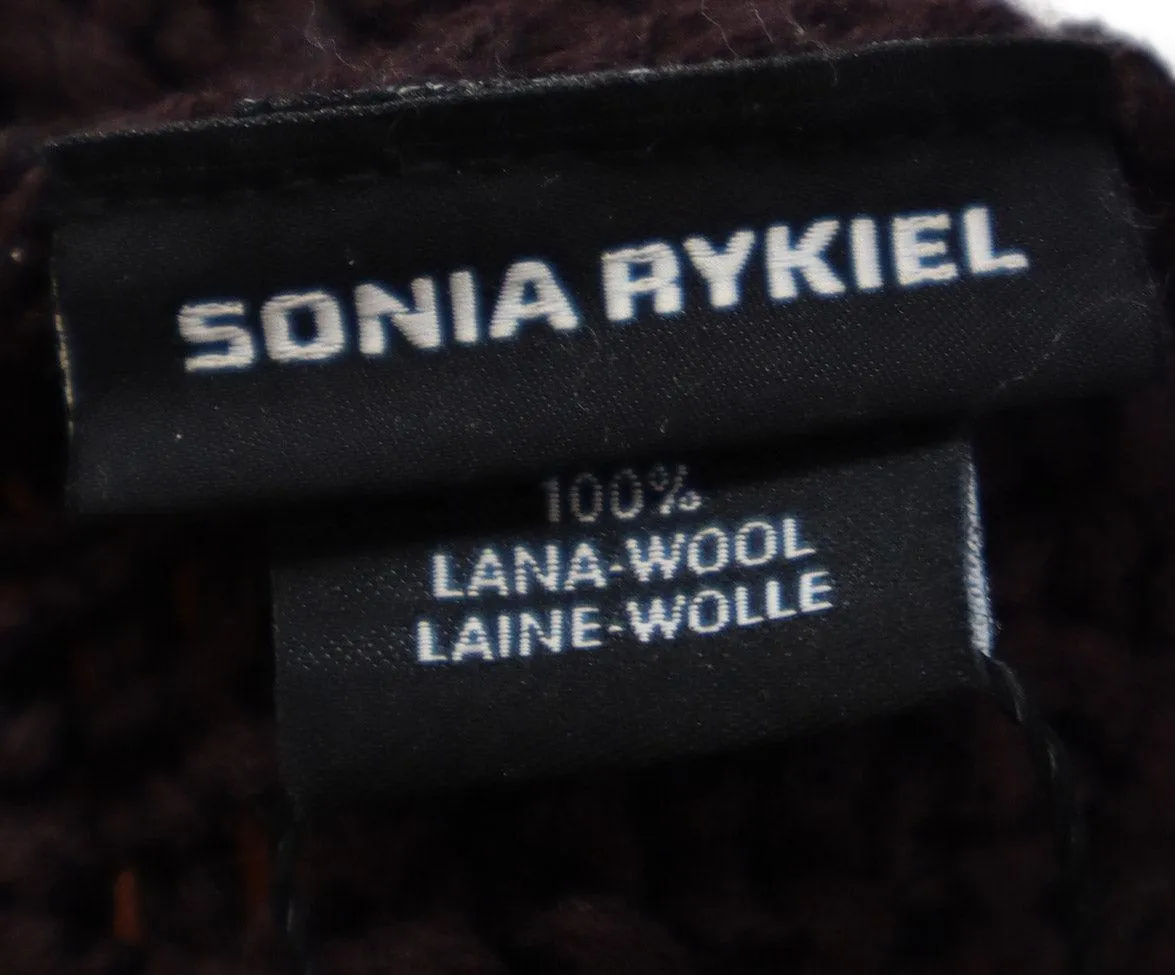Sonia Rykiel Plum Wool Knit Hat