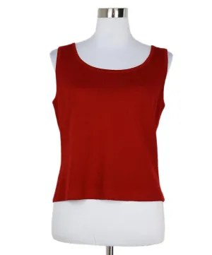 St. John Red Knit Tank Top sz 4