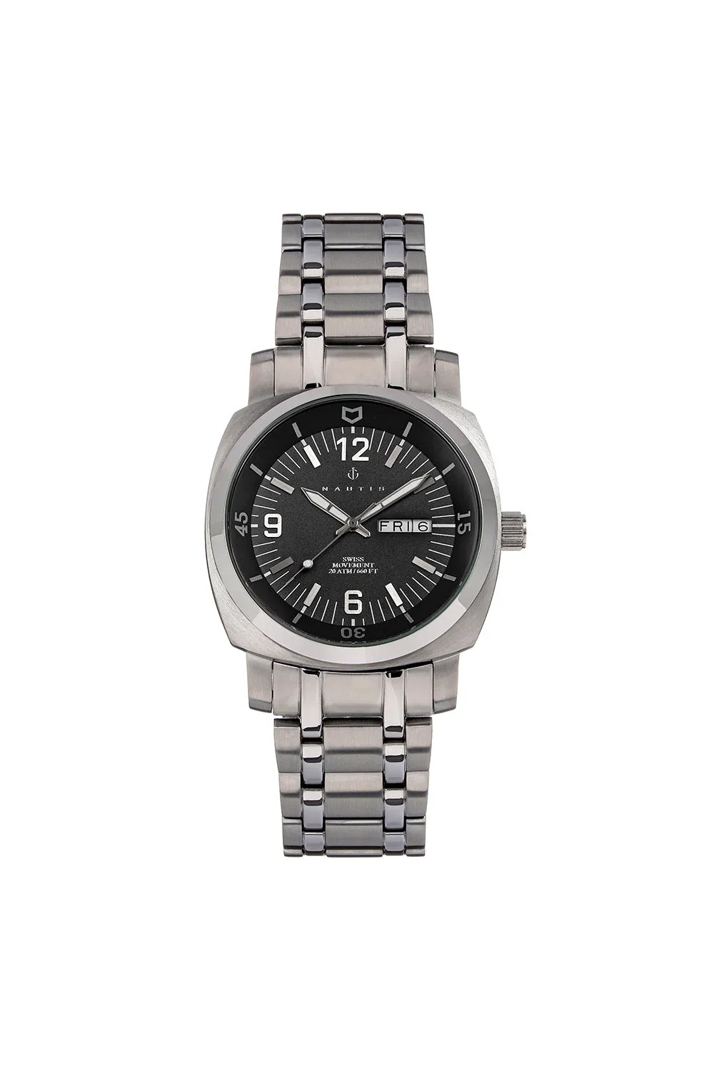 Stealth Bracelet Watch with Day & Date