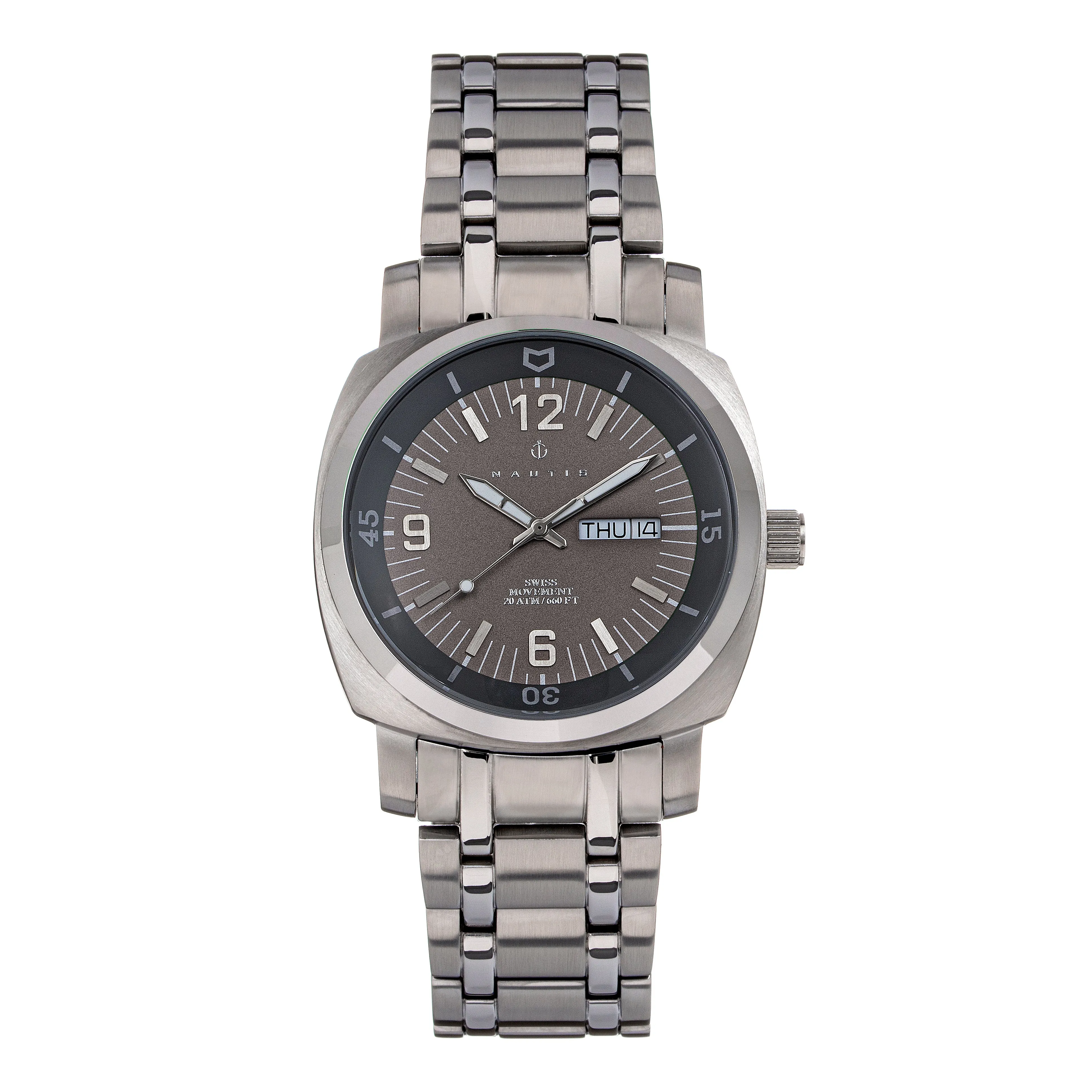 Stealth Bracelet Watch with Day & Date