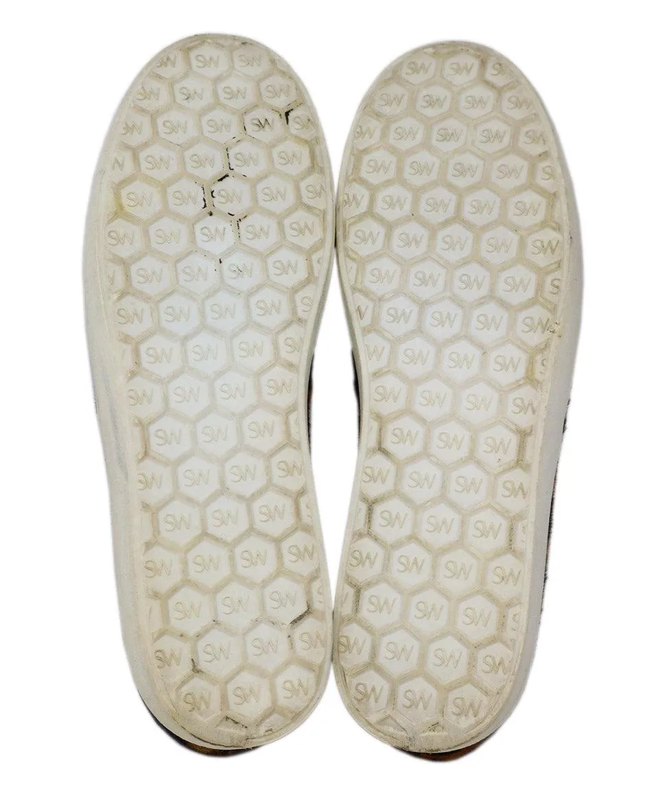 Stuart Weitzman Leopard Fur Sneakers sz 7