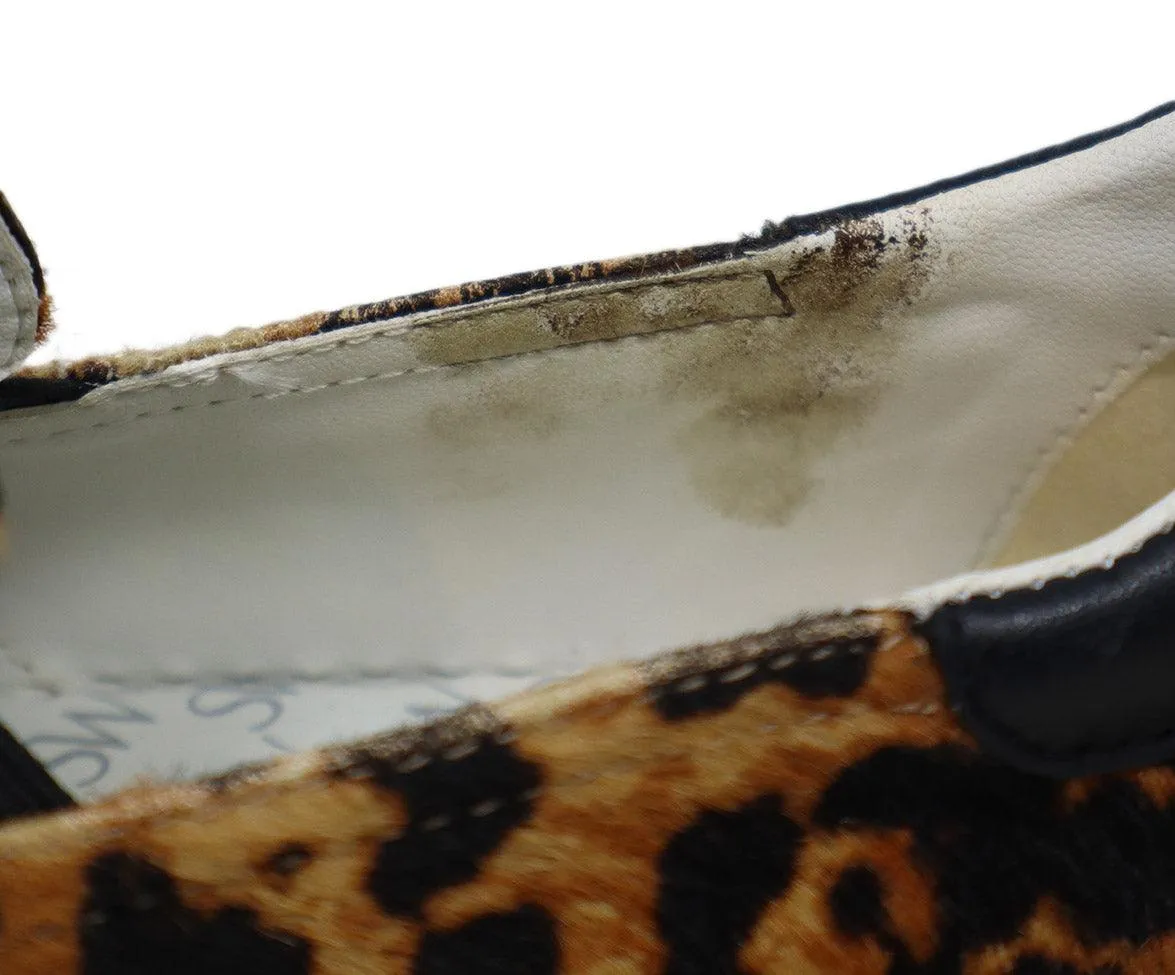 Stuart Weitzman Leopard Fur Sneakers sz 7