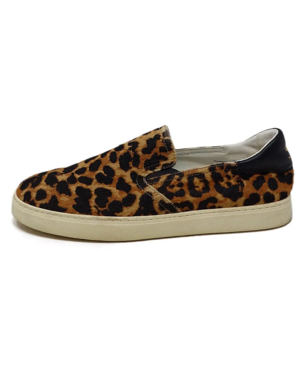 Stuart Weitzman Leopard Fur Sneakers sz 7