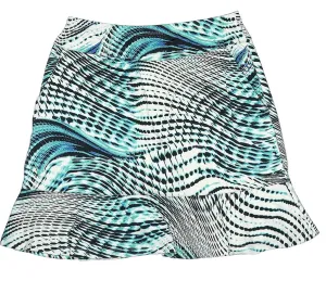 Tail White, Teal & Black Ocean Swirl Skort Size XS MSP$90