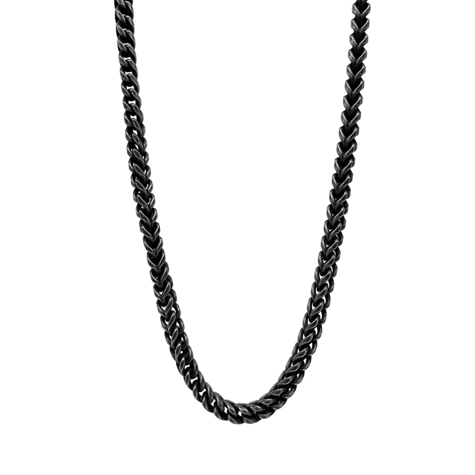 Tarnish Resistant Silver Plated Franco Chain Necklace