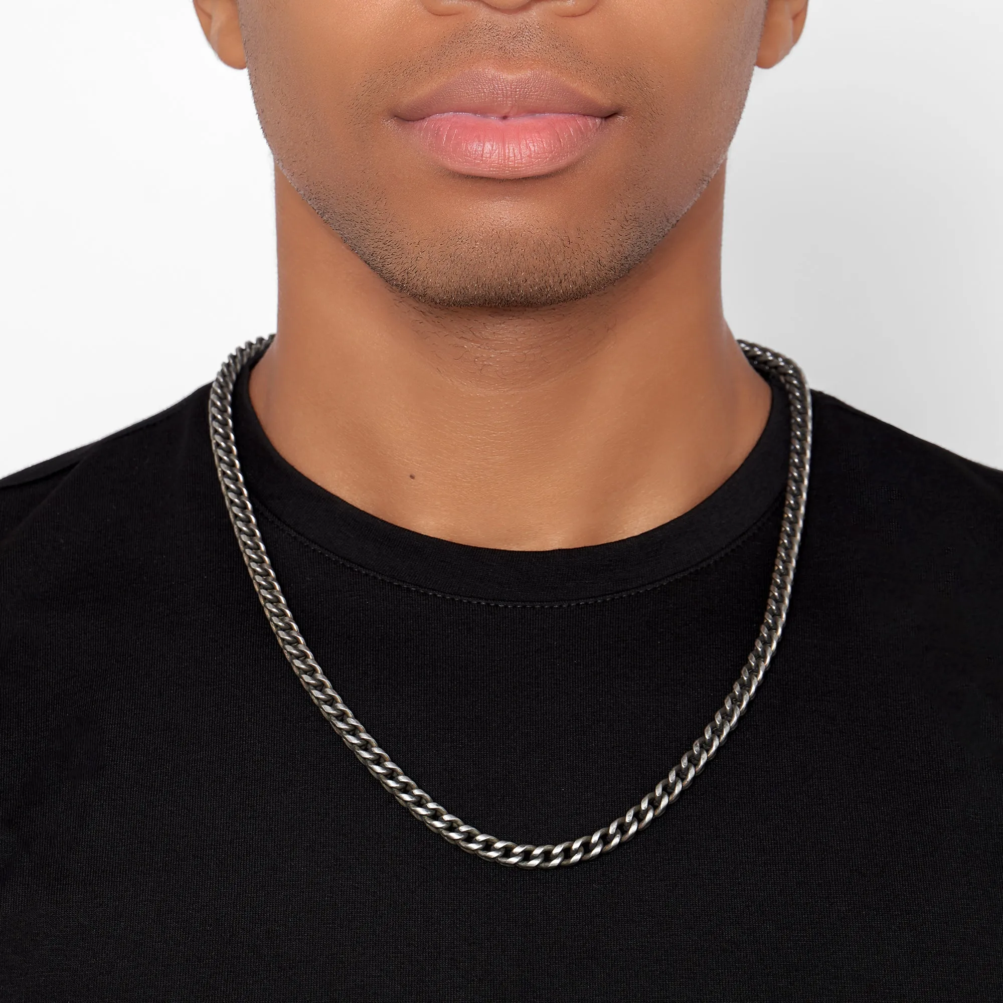 Tarnish Resistant Silver Plated Franco Chain Necklace