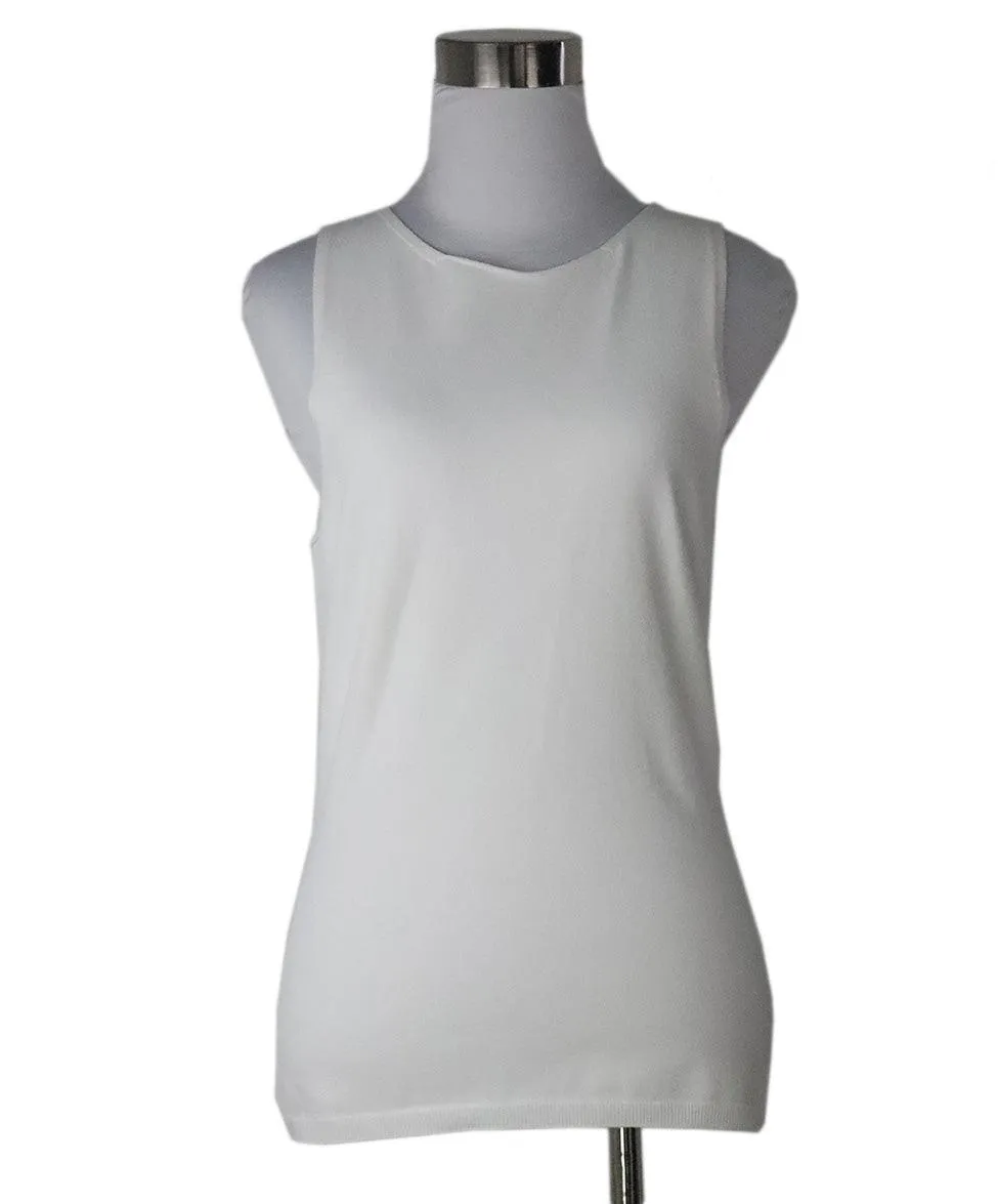 The Row White Tank Top sz 8