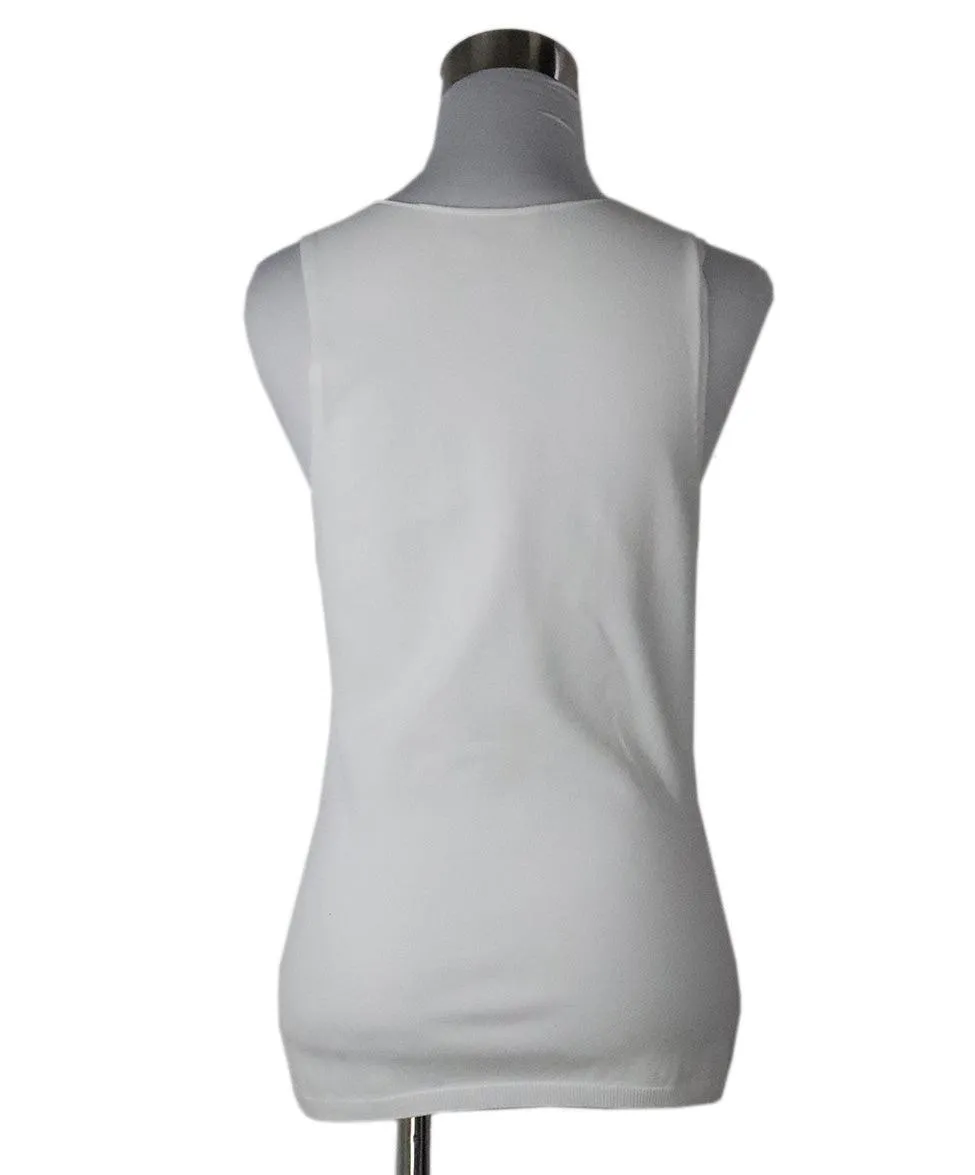 The Row White Tank Top sz 8