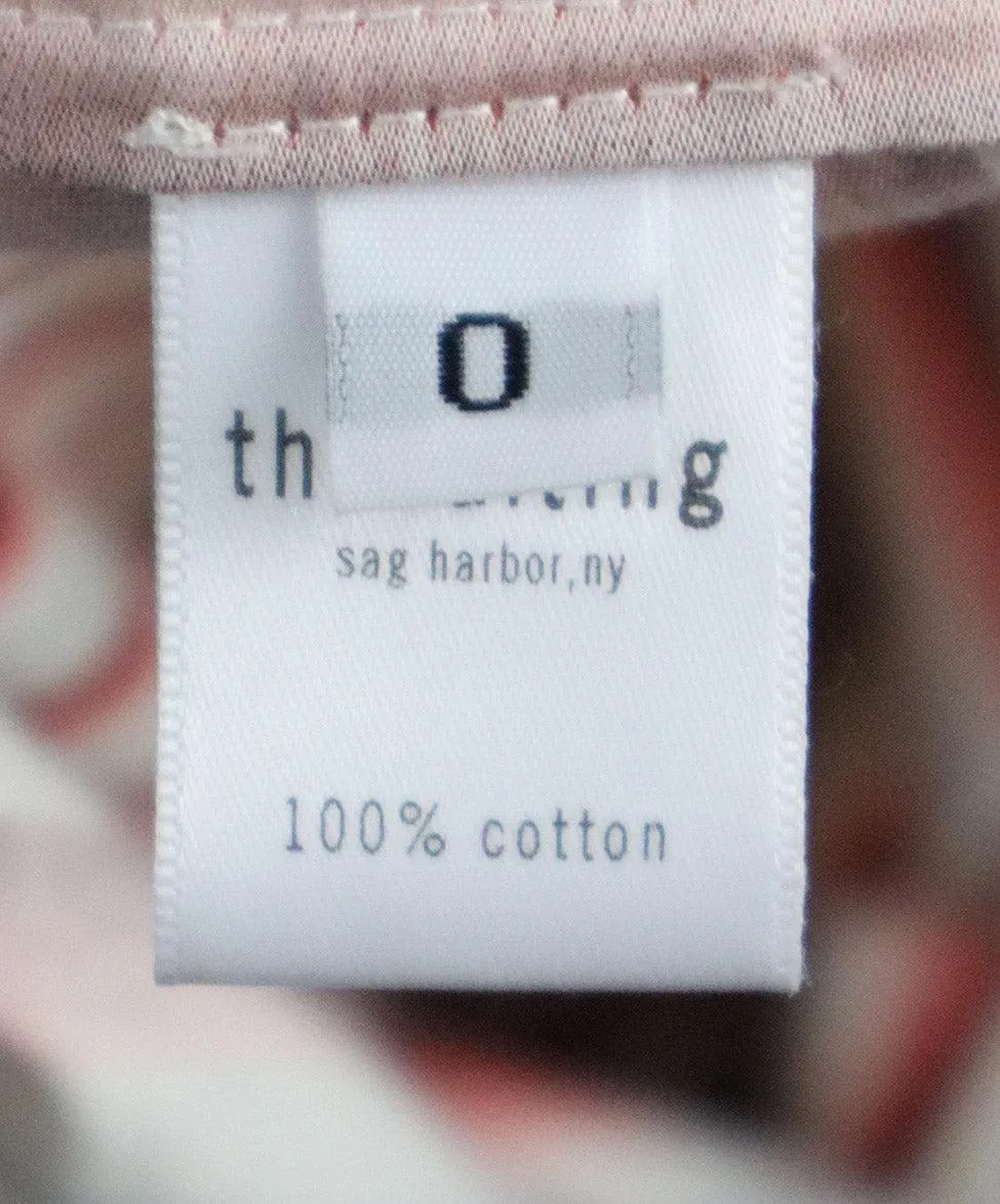 The Salting Pink White & Grey Striped Cotton Dress sz 6