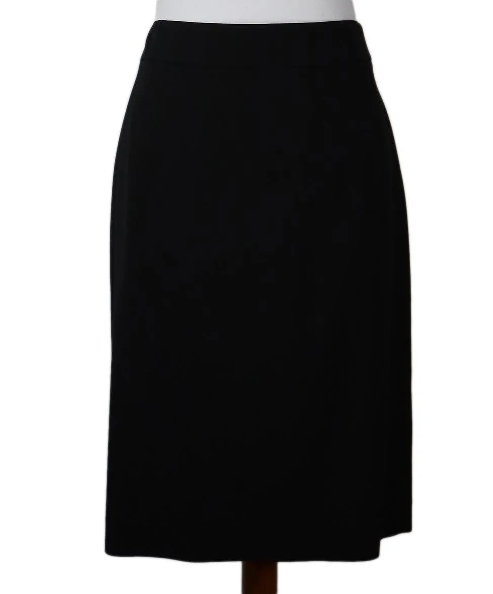 Theory Black Wool Skirt sz 12