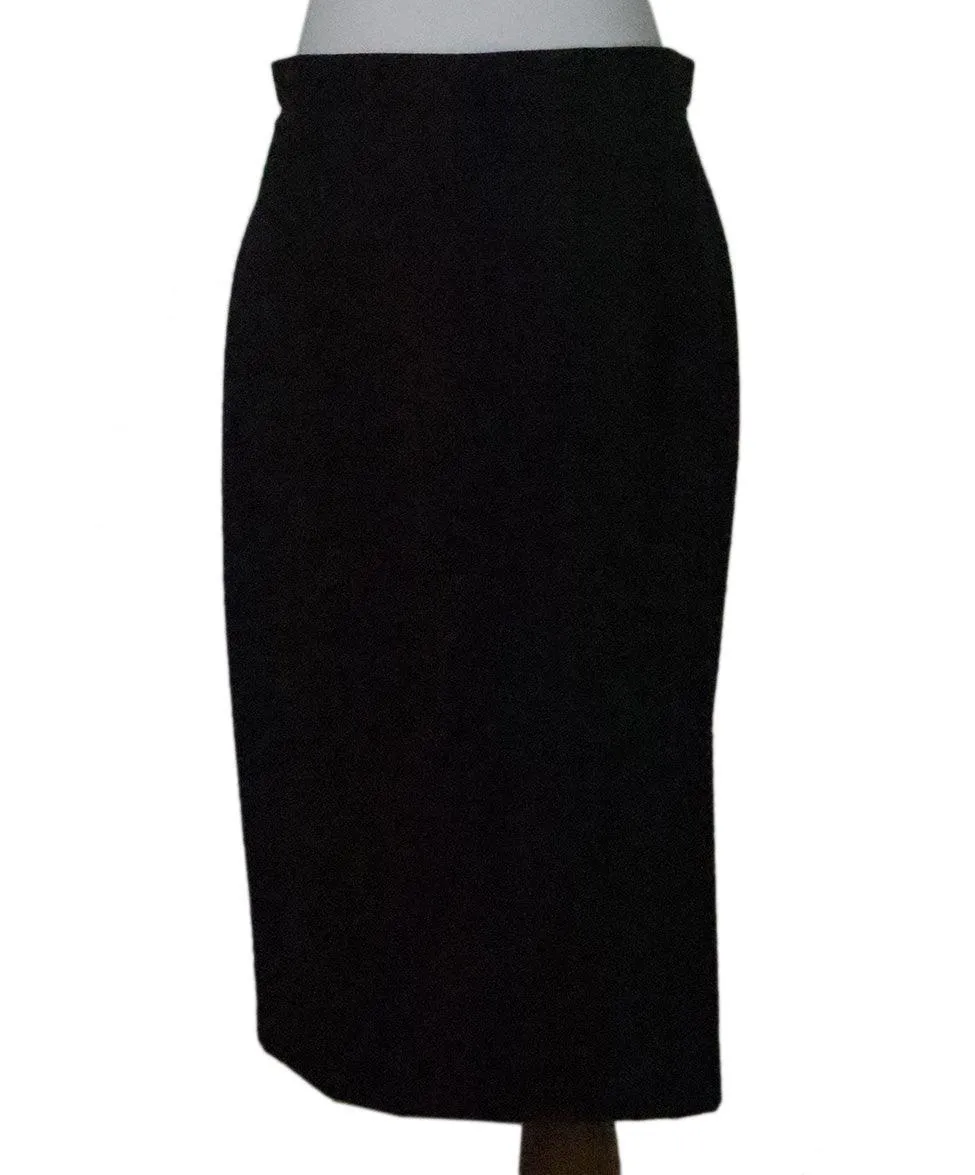 Theory Black Wool Skirt sz 8