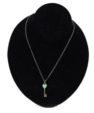 Tiffany & Co. Sterling Silver & Aqua Necklace