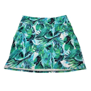 Tommy Bahama Active Women's Green & Navy Foliage Print Golf Skort Size S MSP$118