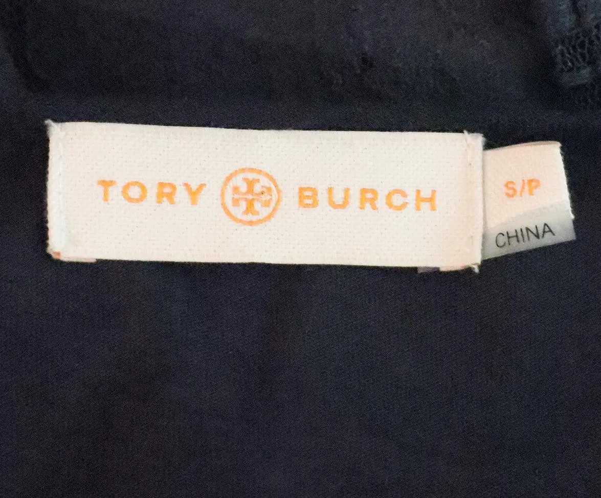 Tory Burch Navy Lace Top sz 4